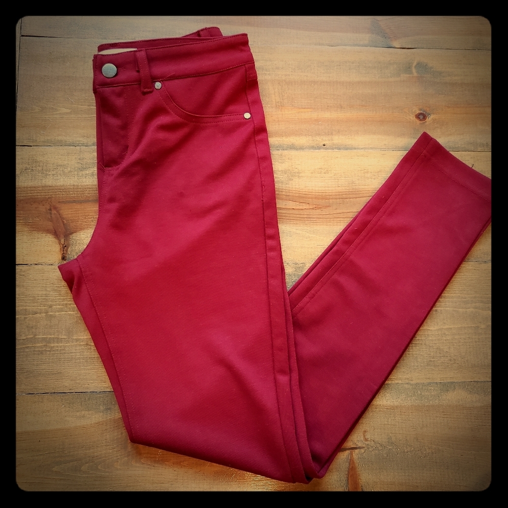 Red/Burgandy jeggings